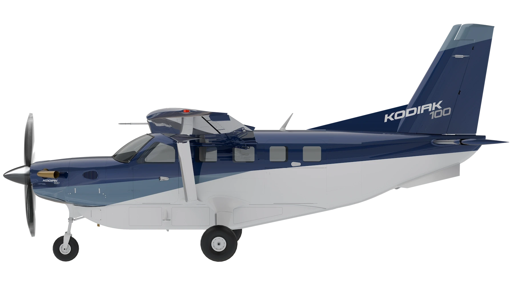 rendu 3D Kodiak 100 side view+spinner